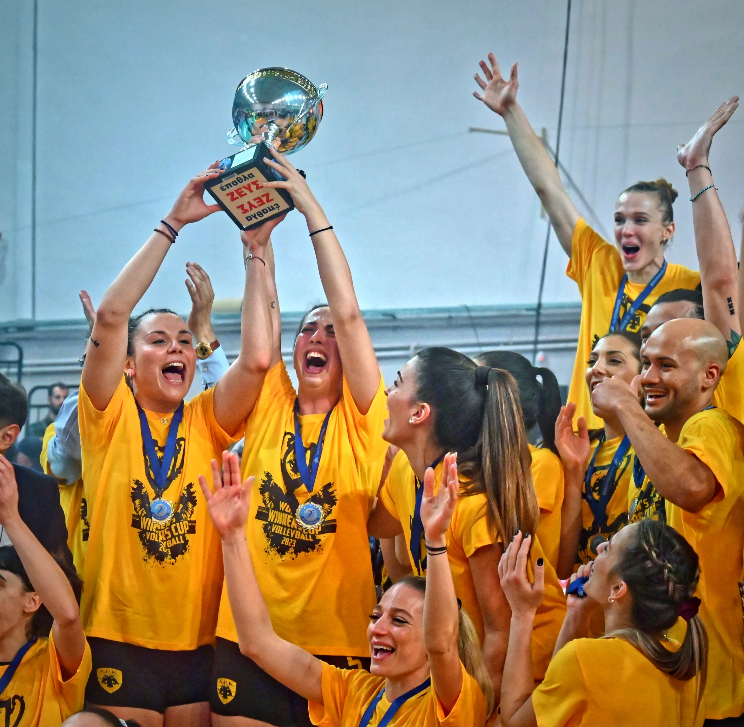 Tatiana Kulikova Aek Greek Cup Ceremony 2