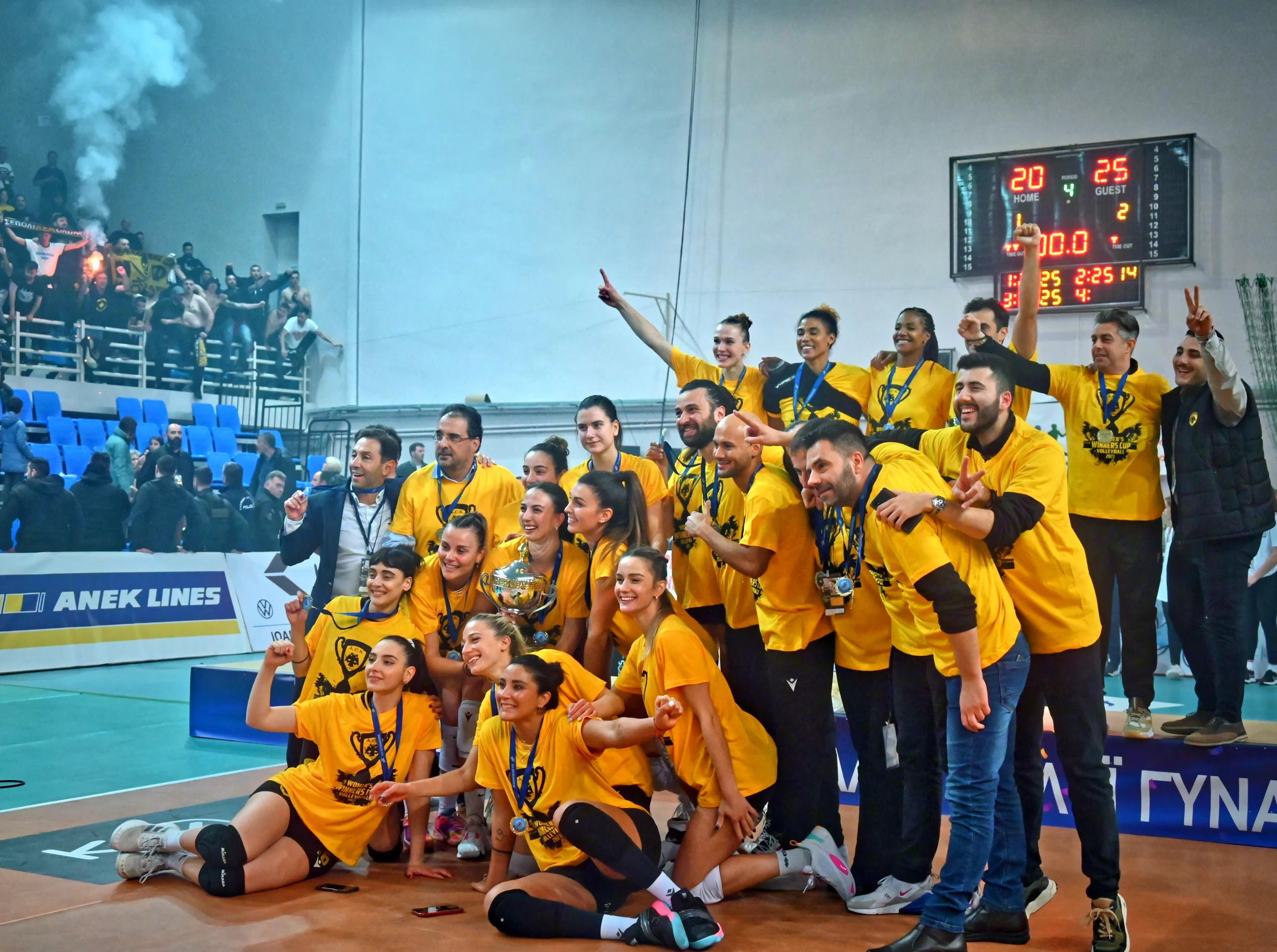 Tatiana Kulikova Aek Greek Cup Ceremony 4