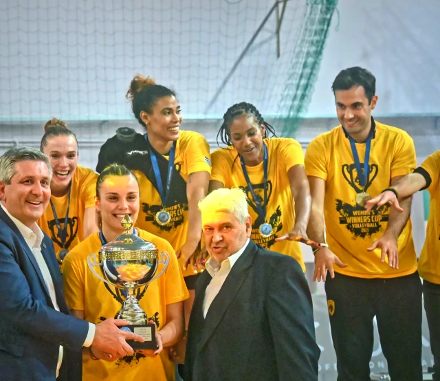 Tatiana Kulikova Aek Greek Cup Ceremony 14